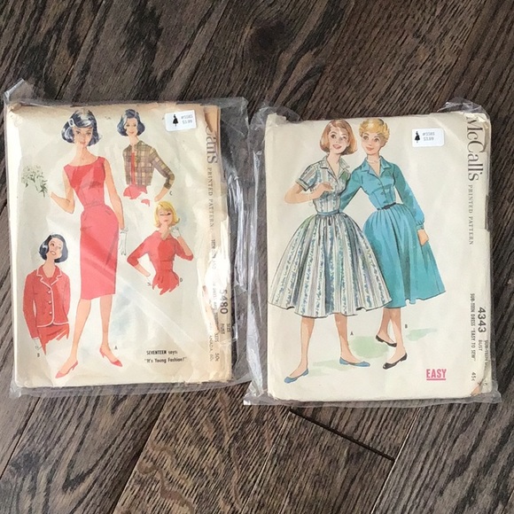 10 Vintage Sewing Patterns 50’s, 60’s, 70’s teen and kids sizes - Picture 2 of 6